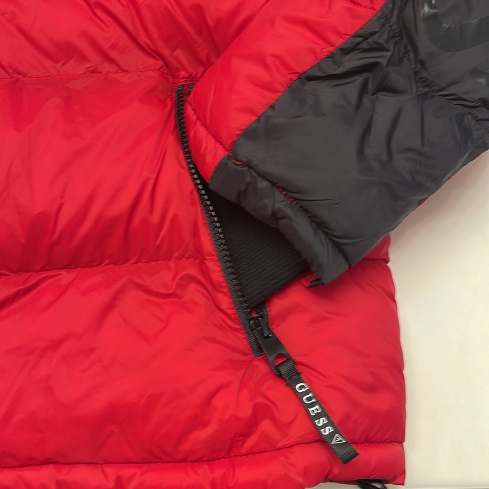 Guess Mens Puffer Hoodie - Picture 9 of 10